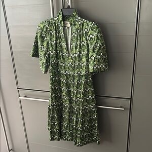 Tuckernuck Green Floral Mini Dress EUC small